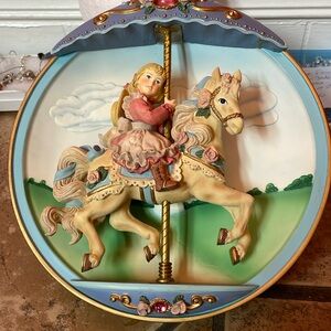 The Bradford Exchange “ Carousel Daydreams” “Swept Away” musical plate